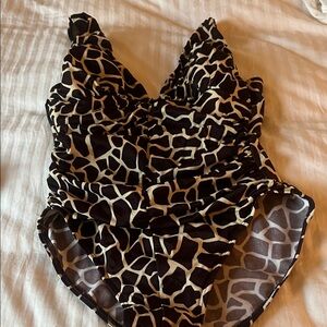 MiracleSuit size 10 like new condition, jungle print